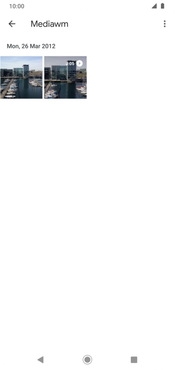 Press and hold any picture or video clip.