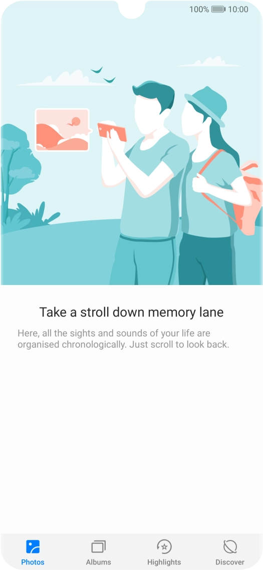 Press Albums and go to the required folder.