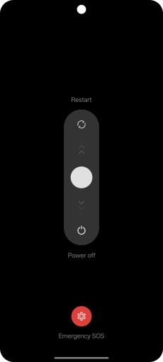 Press and drag the circle downwards.