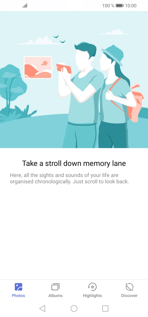 Press Albums and go to the required folder.