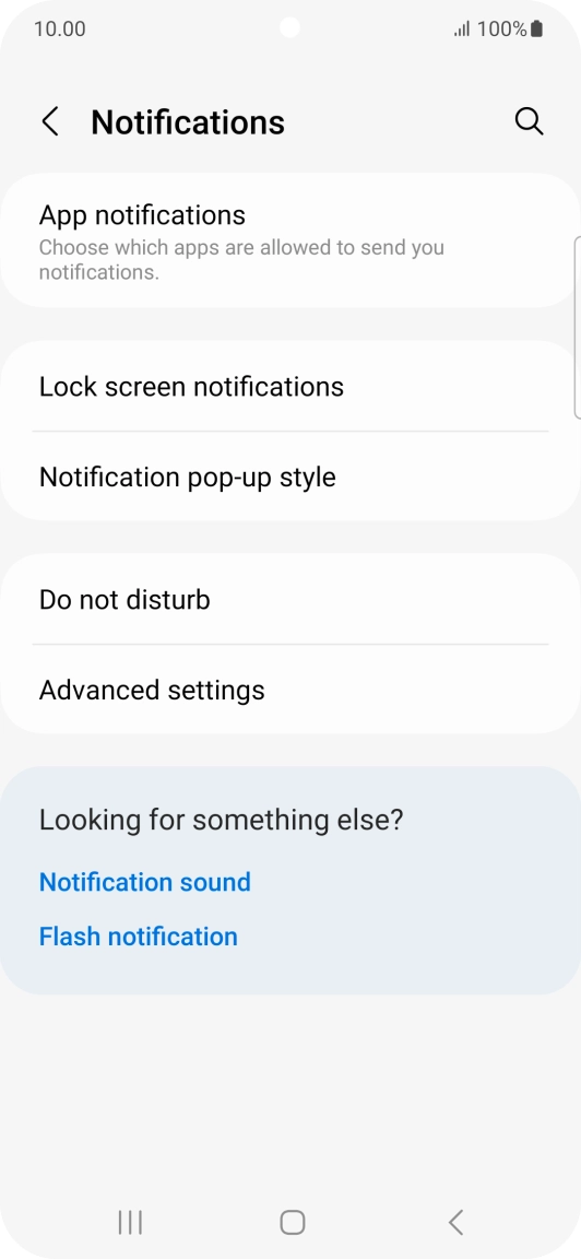 Press App notifications.