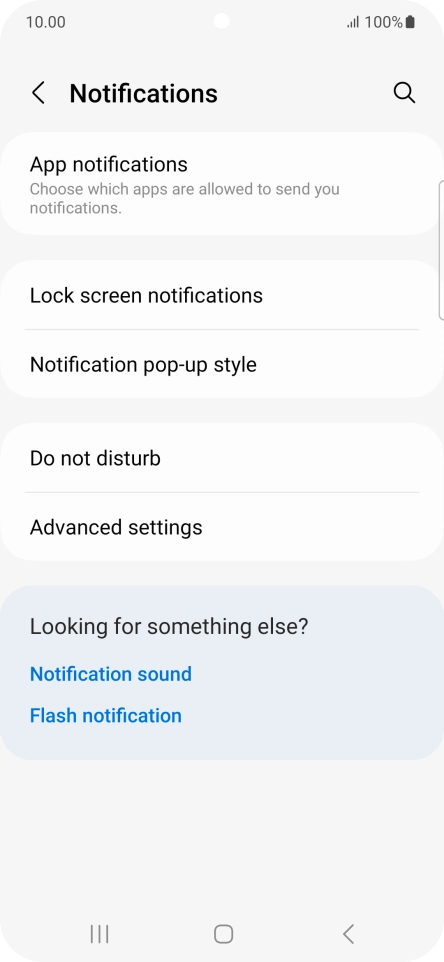 Press App notifications.