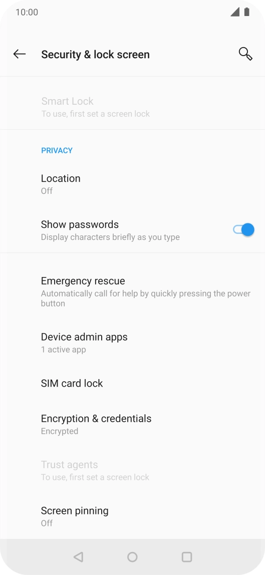 Press SIM card lock.