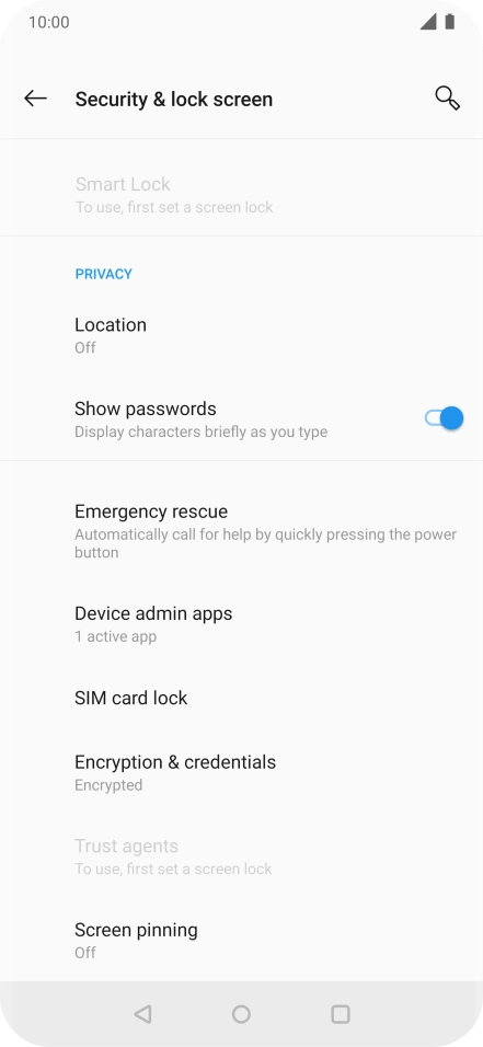 Press SIM card lock.