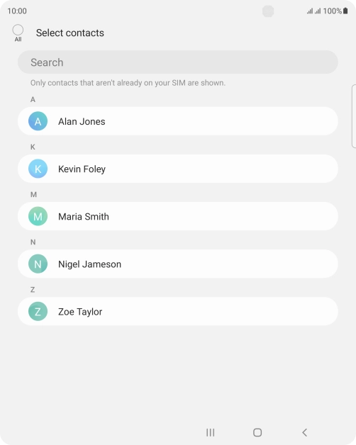 Press the field above 