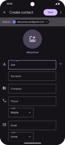 Press Surname and key in the required last name.