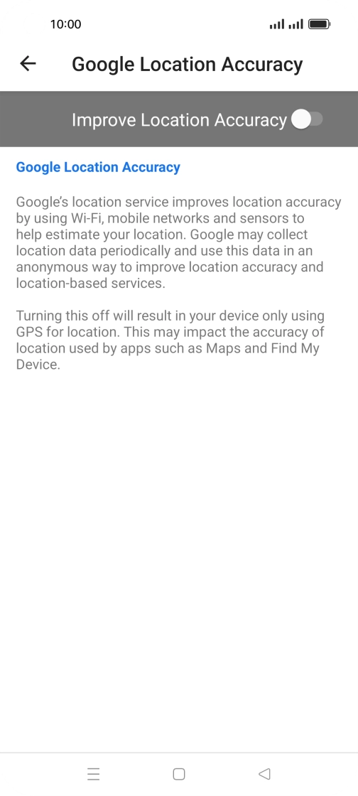 If you press the indicator next to 