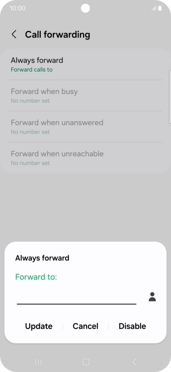 Press Disable.