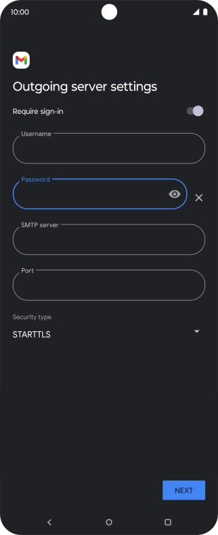 Press the field below 