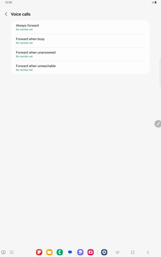 Press the Home key to return to the home screen.