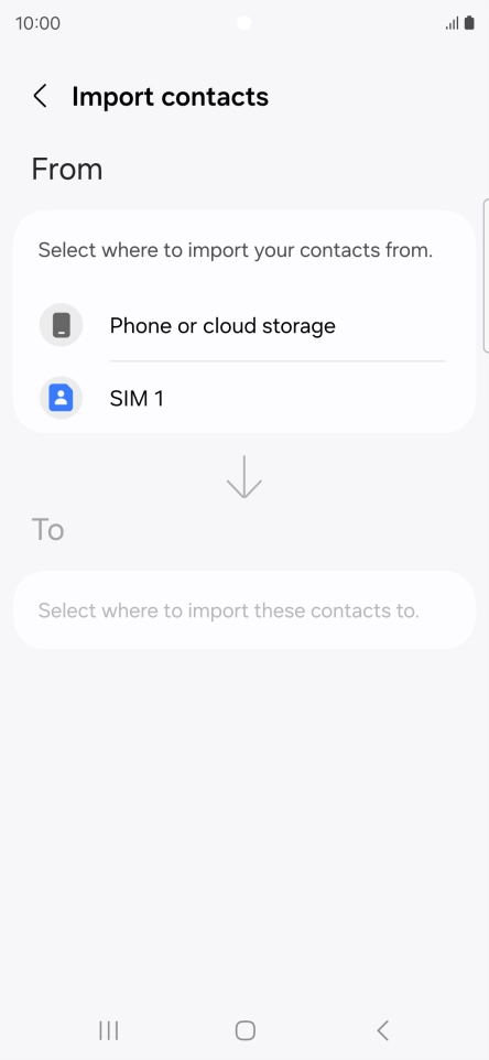 Press the name of the SIM.