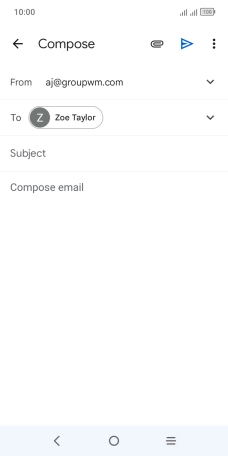 Press Subject and key in the required subject.
