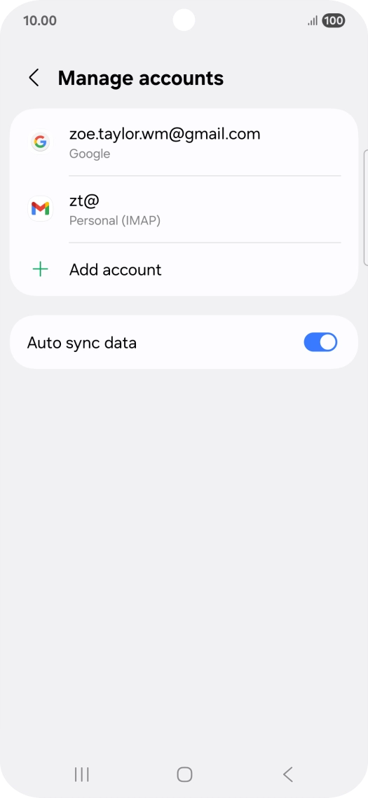 Press the Home key to return to the home screen.