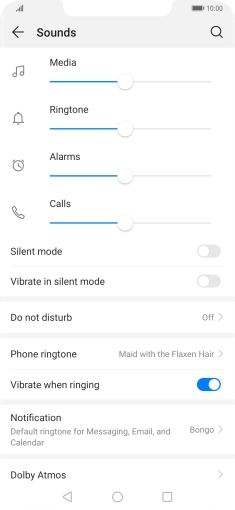 Press the Home key to return to the home screen.