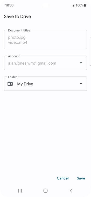 Press the field below 
