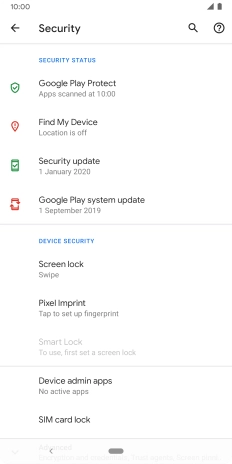 Press SIM card lock.