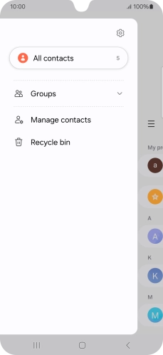 Press Manage contacts.
