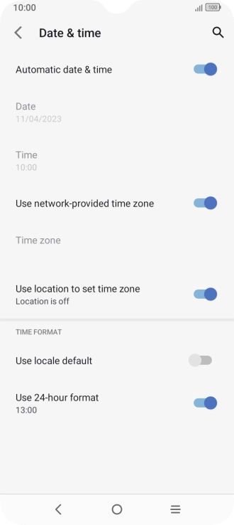 Press the Home key to return to the home screen.