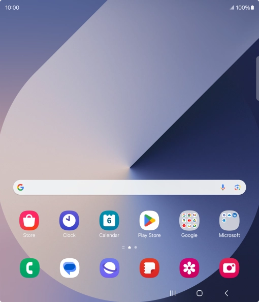 Slide your finger upwards on the screen.