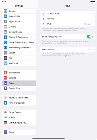 Press Do Not Disturb.