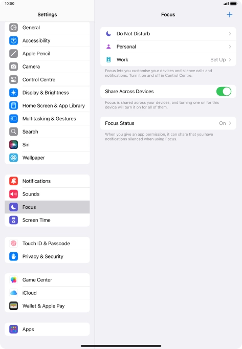 Press Do Not Disturb.