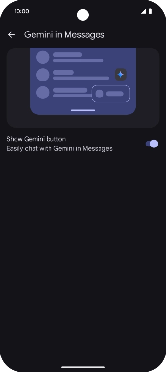 Slide your finger right on the screen several times to return to messages.