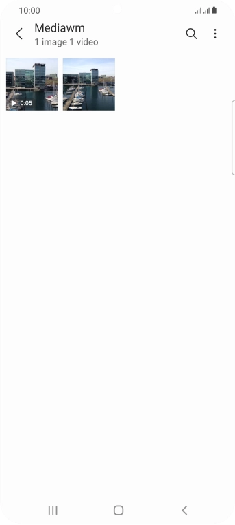 Press and hold any picture or video clip.