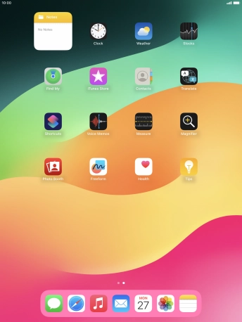 If you're using a Widget Stack: slide up or down on the stack to select the required widget.