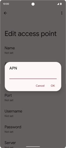 Key in everywhere and press OK.