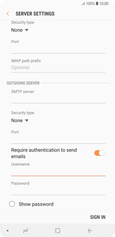 Press the field below 