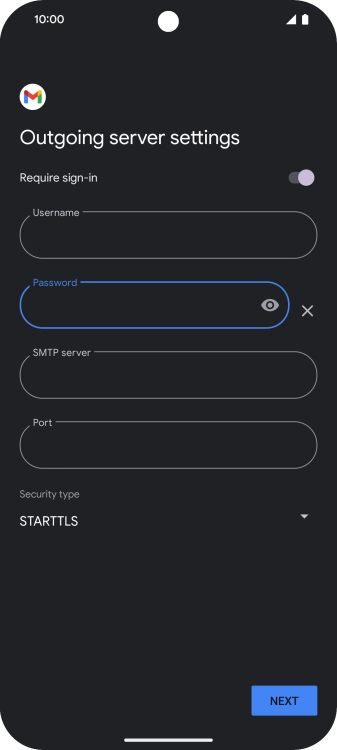 Press the field below 
