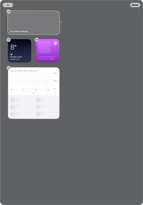 Press the add icon.