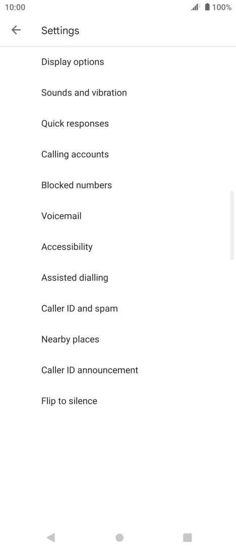 Press Calling accounts.