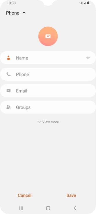 Press the address book drop down list.