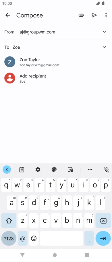 Press the required contact.