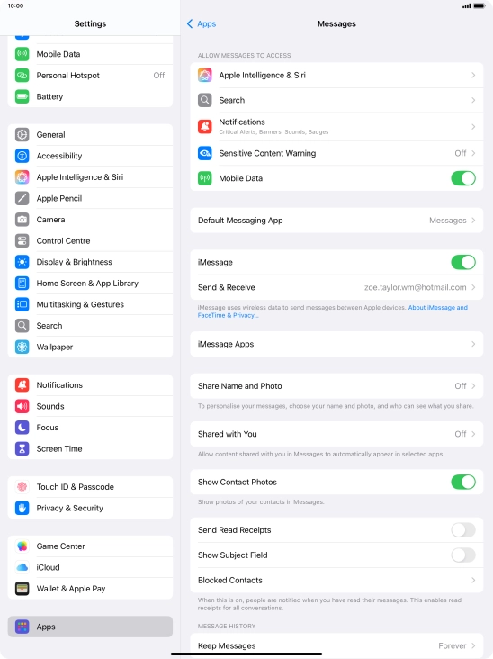 Slide your finger upwards starting from the bottom of the screen to return to the home screen.