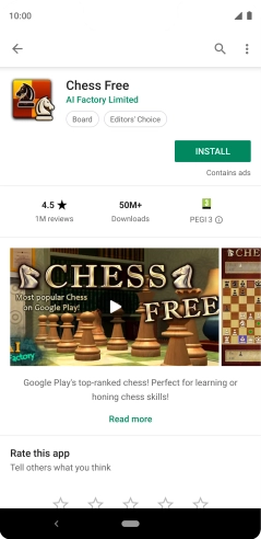 Press INSTALL and follow the instructions on the screen to install the app.