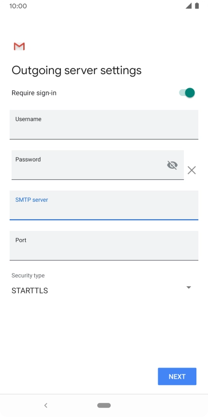 Press the field below 