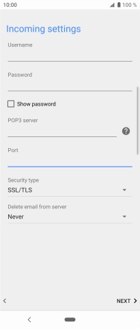 Press the drop down list below 