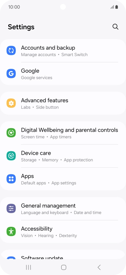 Press Accounts and backup.