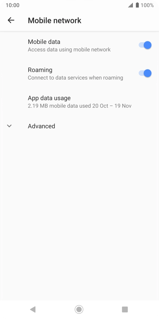 Press the Home key to return to the home screen.