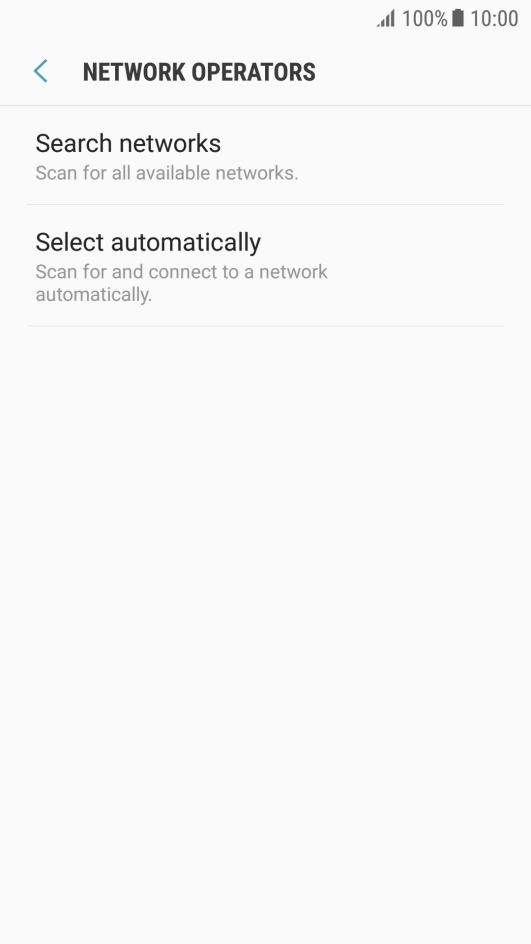 Press Search networks and your phone will search for networks.