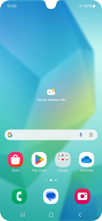 Slide two fingers downwards starting from the top of the screen.