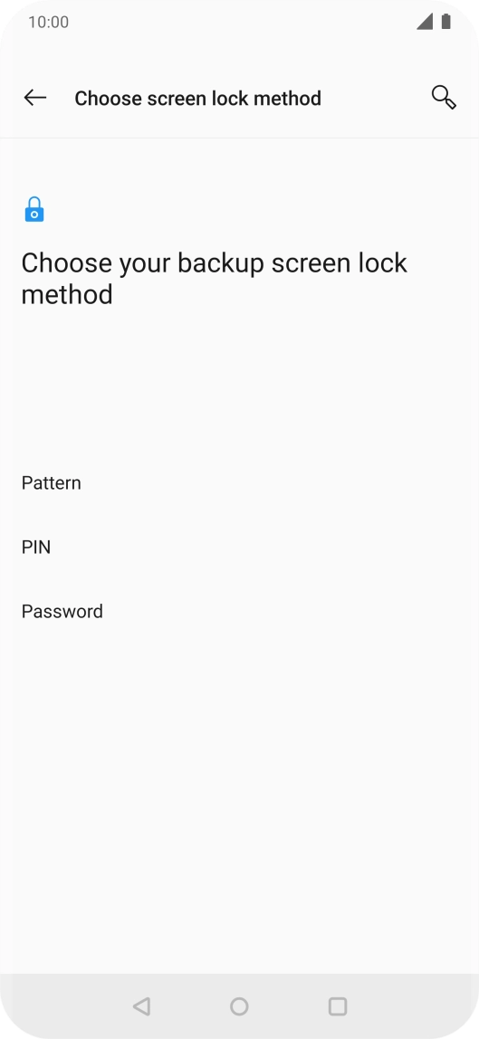 Press the required phone lock code and follow the instructions on the screen to create an additional phone lock code.
