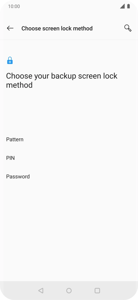 Press the required phone lock code and follow the instructions on the screen to create an additional phone lock code.