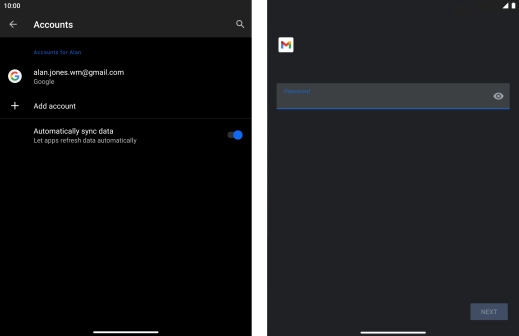 Press the field below 