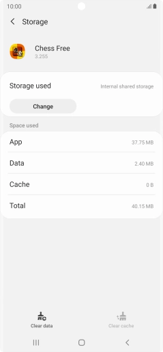 Press the Home key to return to the home screen.