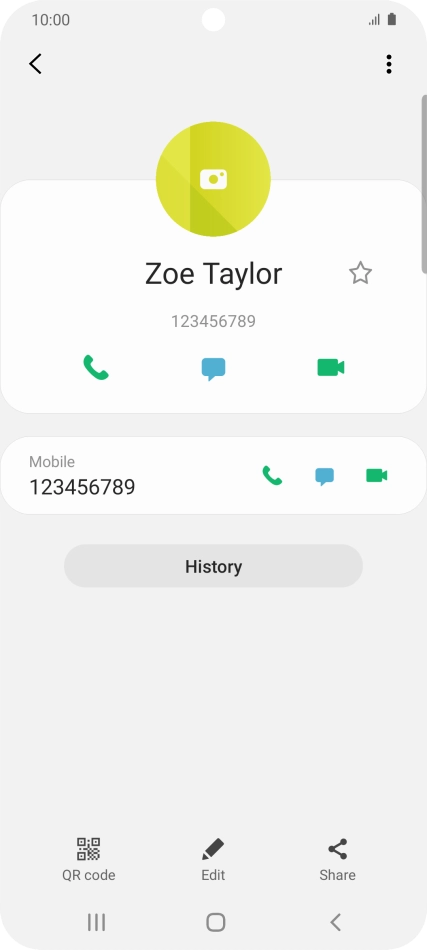 Press the Home key to return to the home screen.
