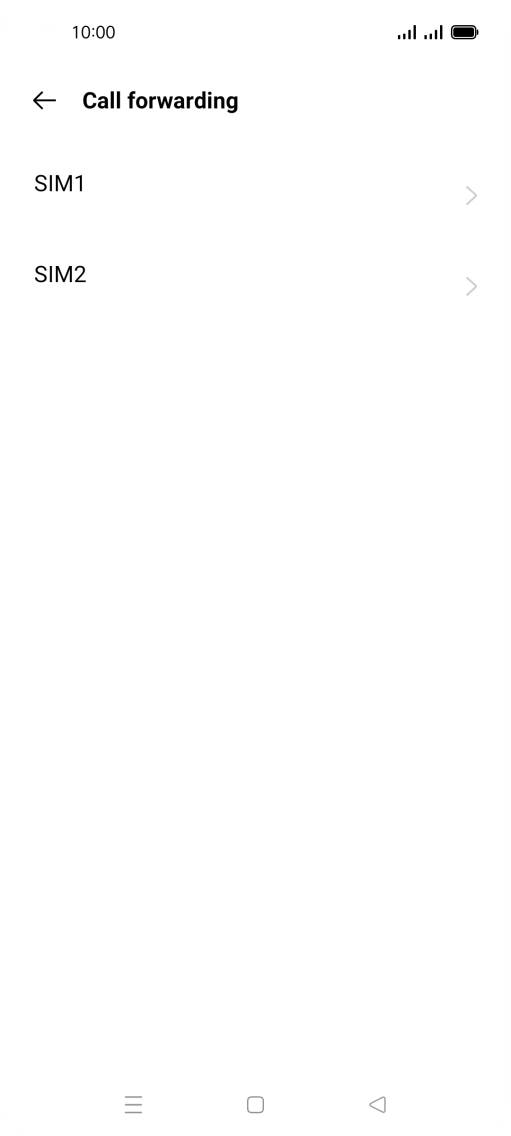 Press the required SIM.