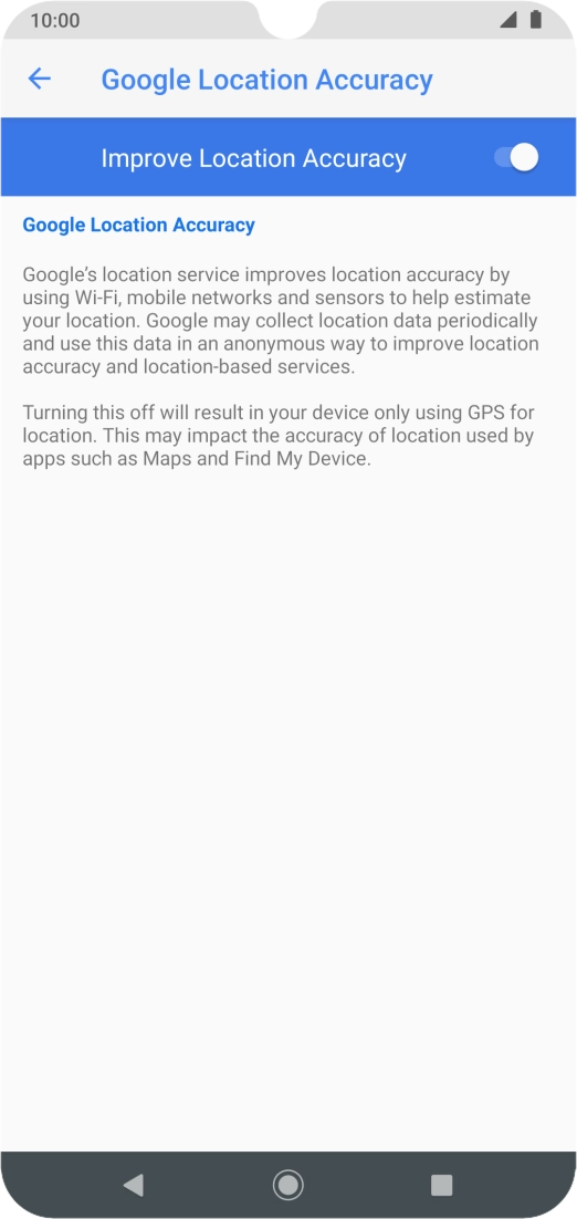 If you press the indicator next to 